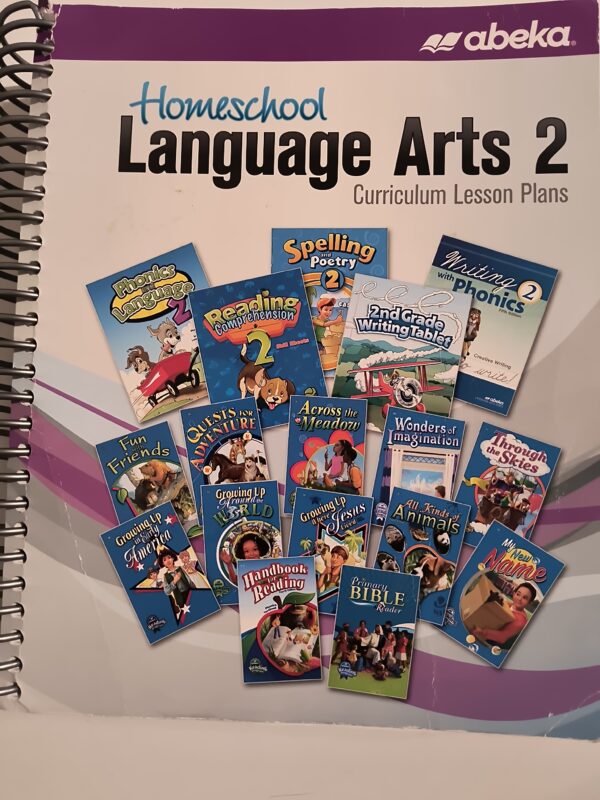 Abeka Language Arts 2 Curriculum Lesson Plans